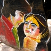 Amitabh Bachchan & Rekha in film \'Muqaddar Ka Sikander\' (Ruler of His Own Destiny). At Kankaria Lake, Ahmedabad.