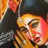 Aishwariya Rai. Close-up of painted rickshaw mudflap for sale at Kankaria Lake.