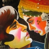 Amitabh Buchchan & Rekha, off CG Rd. Artwork by Bobby Solanki.