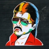 Sticker art depicting Anil Kapoor.